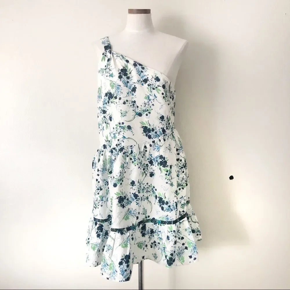 Free People All Mine White floral mini dress